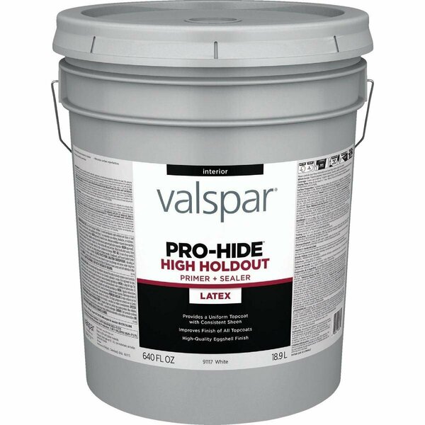 Valspar Pro-Hide High Hold Out Interior Primer Sealer, White, 5 Gal. 028.0091117.008